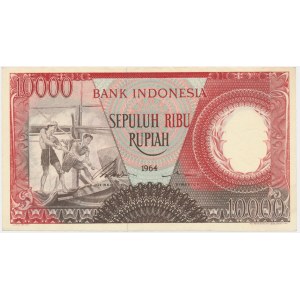Indonezja, 10.000 rupii 1964