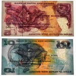 Papua New Guinea, lot 5-10 Kina (1981-89) (2 pcs.)