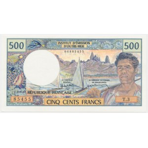 France, Tahiti, 500 Francs 1985