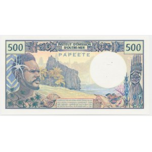 Francie, Tahiti, 500 franků 1985