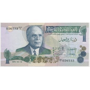 Tunisko, 1 dinár 1973