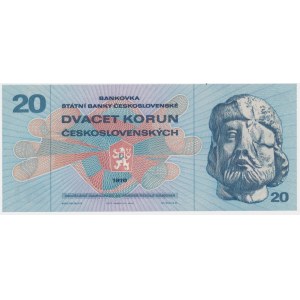 Československo, 20 korún 1970