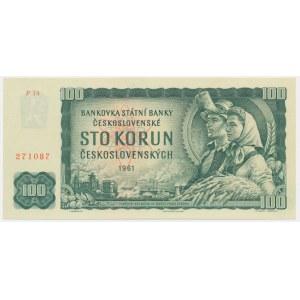 Československo, 100 korun 1961