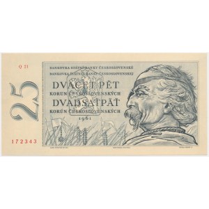 Czechoslovakia, 25 Korun 1961