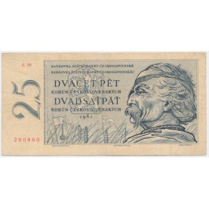Tschechoslowakei, 25 Kronen 1961