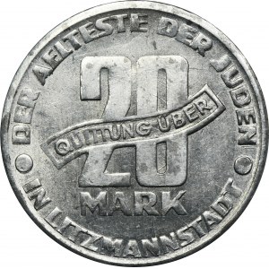 Ghetto Litzmannstadt, 20 mark 1943 Al - VERY RARE