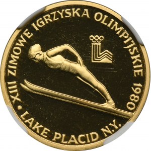 2.000 zloty 1980 Olympic Games Lake Placid - NGC PF67 ULTRA CAMEO