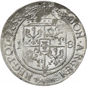 John II Casimir, 1/4 Thaler Krakau 1658 TLB