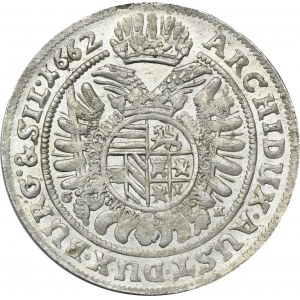 Schlesien, Habsburgische Herrschaft, Leopold I., 15 Krajcars Breslau 1662 GH - UNBEMERKT, SCHÖN