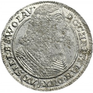 Slezsko, knížectví legnicko-brzesko-wołowskie, Krystian Wołowski, 15 Krajcarów Brzeg 1662 - NIENOTATED