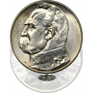 Piłsudski, 10 Zloty 1934 - RARE