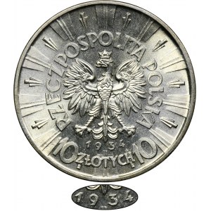 Piłsudski, 10 złotych 1934 - RZADKIE