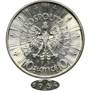 Piłsudski, 10 Zloty 1934 - RARE