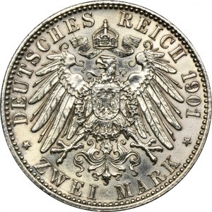Deutschland, Königreich Preußen, Wilhelm II, 2 Mark Berlin 1901