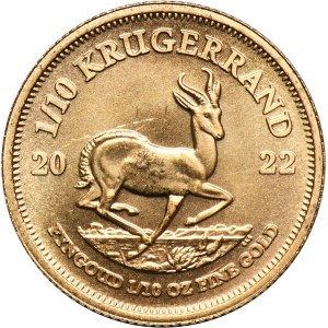 Južná Afrika, 1/10 Krugerrand 2022