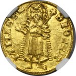 Ludwig I of Hungary, Goldgulden Buda - NGC MS63