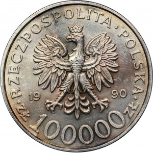 100.000 złotych 1990 Solidarność - TYP A