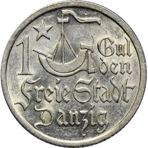 Slobodné mesto Gdansk, 1 gulden 1923 Koga