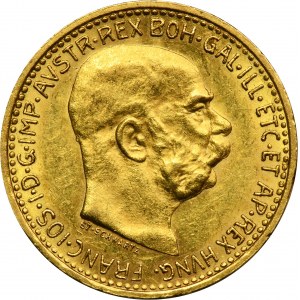Rakousko, František Josef I., 10 korun Vídeň 1911