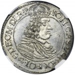 Ján II Kazimír, Ort Torun 1664 HDL - NGC MS62 - RARE, s chybou TIIRVNENSIS