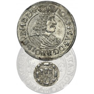 John II Casimir, 1/4 Thaler 1663 HDL - NGC MS63