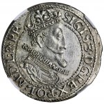 Žigmund III Vasa, Ort Gdansk 1615 - NGC MS62 - Vzácne, KRÁSNE