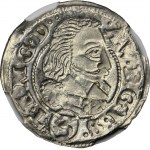 Slezsko, Knížectví těšínské, Adam Waclaw, 3 Krajcary Cieszyn 1608 - NGC AU58 - Vzácné