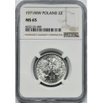 2 złote 1971 Jagody - NGC MS65