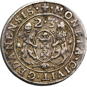 Sigismund III Vasa, 1/4 Thaler Danzig 1623 - PRV•