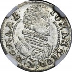 Śląsk, Księstwo Karniowskie, Jan Jerzy, 3 Krajcary Karniów 1617 - NGC MS61