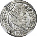 Śląsk, Księstwo Ziębicko-Oleśnickie, Karol II, 3 Krajcary Oleśnica 1615 - NGC MS61