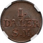 Sweden, Karl XII, 1 Daler Stockholm 1715 SM - NGC MS64