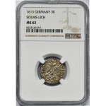 Nemecko, Solms-Lich, Philip Reinhard I, 3 Krajcary 1613 - NGC MS62