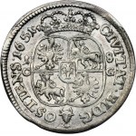 Johannes II. Kasimir, Ort Bydgoszcz 1651 CG - RARE, runder Schild