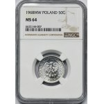 50 groszy 1968 - NGC MS64 - RZADKIE