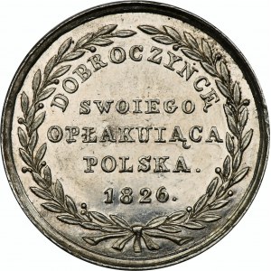 Medal Dobroczyńcę swojego opłakująca Polska 1826