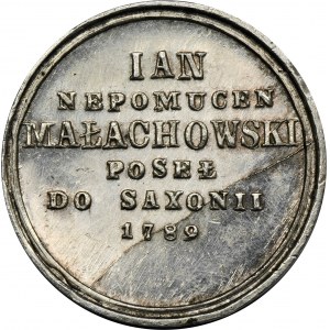 MAJNERT, Medal ze Suity Poselskiej, Stanisław August Poniatowski, Jan Nepomucen Michałowski - EKSTREMALNIE RZADKI