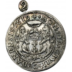 Žigmund III Vasa, Ort Danzig 1619 SB - ROTH, zmena z 1618