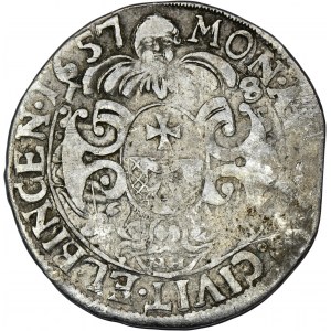 Elbląg pod švédskou vládou, Karol X. Gustáv, Ort Elbląg 1657 NH - RZADKI