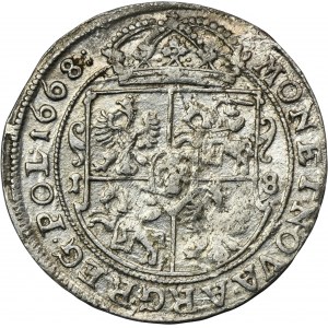 John II Casimir, 1/4 Thaler Bromberg 1668 TLB