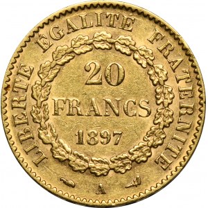 Francja, III Republika, 20 Franków Paryż 1898 A