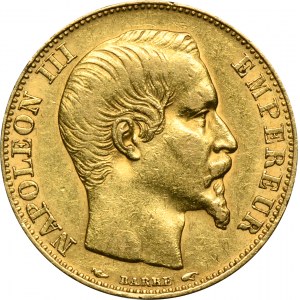 Francúzsko, Napoleon III, 20 frankov Paríž 1854 A