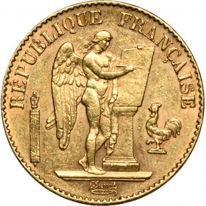 France, Third Republic, 20 Francs Paris 1895 A