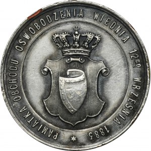 Medal na pamiątkę 200-ej Rocznicy Odsieczy Wiedeńskiej 1883 - RZADKI