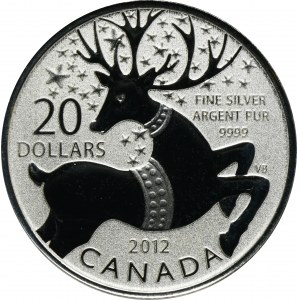 Kanada, Elizabeth II, 20 USD Ottawa 2012 - Magic Deer