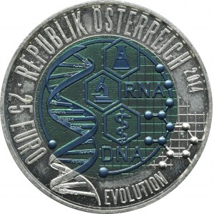 Rakousko, 25 Euro Vídeň 2014 - Evolution