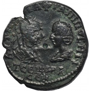 Provinz Rom, Thrakien, Mesembria, Philipp I. der Araber und Otacilia Severus, Bronze - RARE