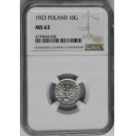 10 groszy 1923 - NGC MS63