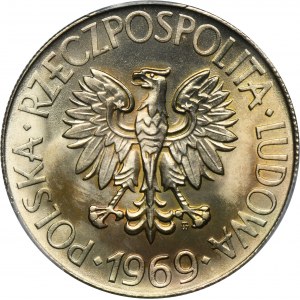 10 Zloty 1969 Kosciuszko - PCGS MS68 - OKAZOWY