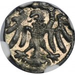 Sigismund I. der Alte, Denar ohne Datum Elbląg - NGC MS65 - SCHÖN